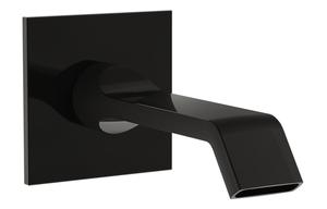 VitrA Suit Wall Mounted Bath Spout - Gloss Black